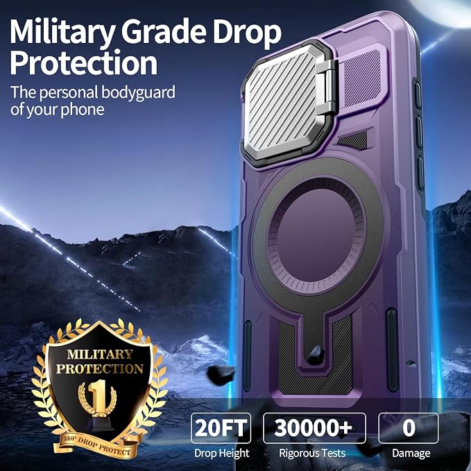 Camera Stand Case for iPhone 16 Pro Max, 2024 Version Military Grade Protective - Image 4