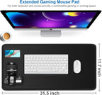 Large Extended Gaming Mouse Pad, Water Resist Non-Slip Mousepad Rubber Base - Image 2