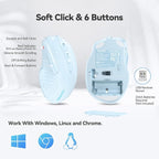 TECKNET Wireless Mouse, 2.4G Ergonomic Optical Mouse, Computer Mouse - Image 7
