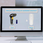 New Wireless Mouse Barcode Scanner, 2-in-1 Design 2D Handheld Barcode Scanner - Image 3