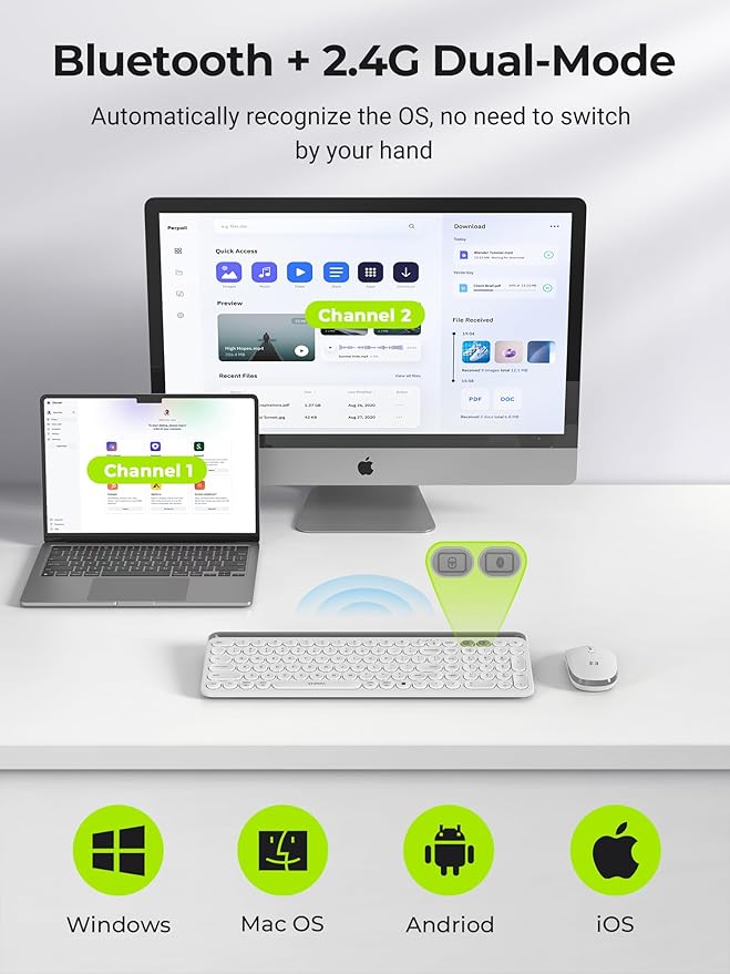 seenda Bluetooth Keyboard and Mouse - Image 2