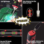 FrogBro 11W 2500mAh Cordless Soldering Iron Kit, Upgrade Max 968℉ Fast Heating - Image 5