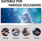 Cat Large Mouse Pad, Gaming Mouse Pad, Keyboard Mat, Non-Slip Rubber Base - Image 2