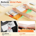 Ospelelf Keyboard Wrist Rest Comfortable Ergonomic Keyboard Stand Riser Holder - Image 2
