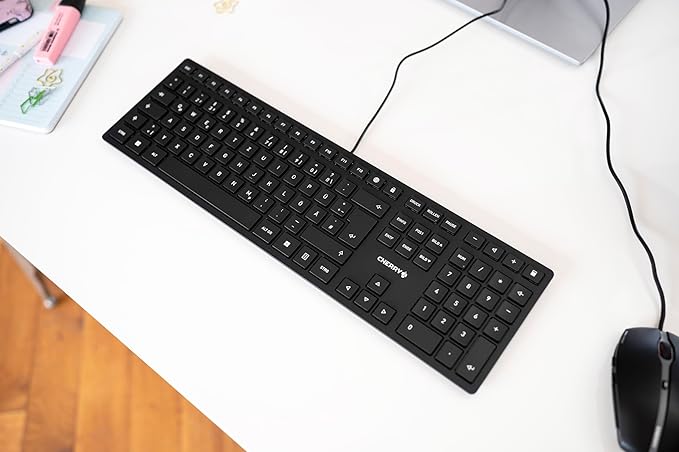 CHERRY KC 6000 Slim Wired USB Keyboard Ultra-Slim Design US Layout - Image 2