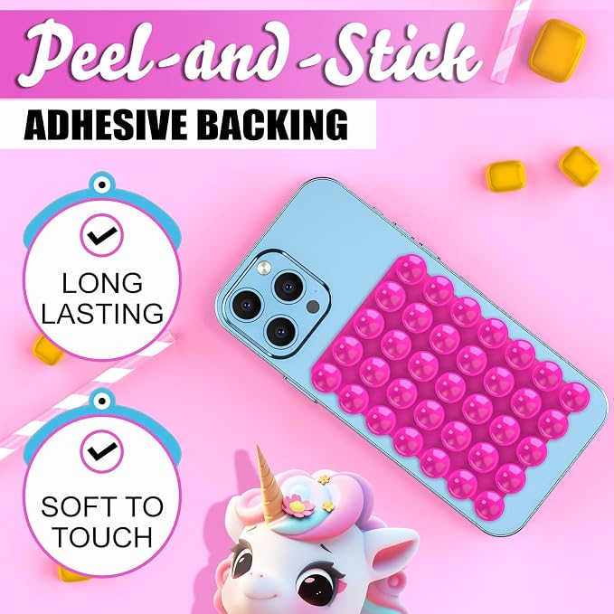 2024 Upgrade 2PCS Silicone Suction Cup Phone Case Adhesive Mount, Adhesive Grip - Image 4