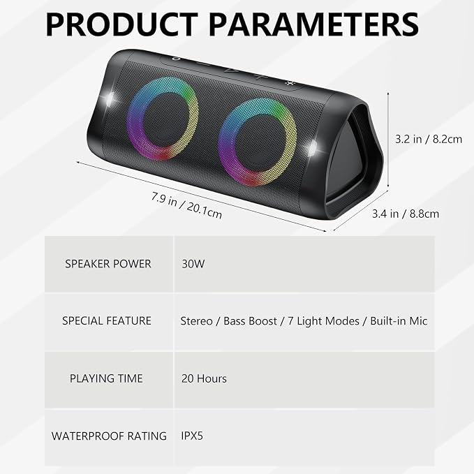 DONOW Portable Bluetooth Speaker - Image 8