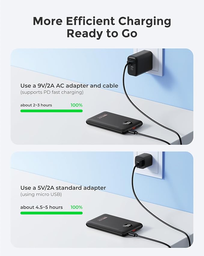 VEEKTOMX Mini Portable Charger 10000mAh, 22.5W Fast-Charging Portable Power - Image 5
