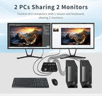 Dual Monitor Kvm Switch 2 Monitors 2 Computers HDMI 4k@60HZ, USB3.0. kvm - Image 7