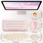 Cloud Wrist Rest for Computer Keyboard, 4-in-1 Memory Foam Leather Cloud - Image 3