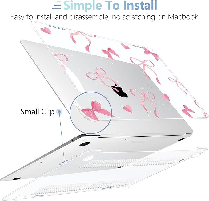 MEEgoodo for MacBook Air 13.3 inch Case 2021 2020 2019 2018 A2337 M1 A2179 A1932 - Image 4