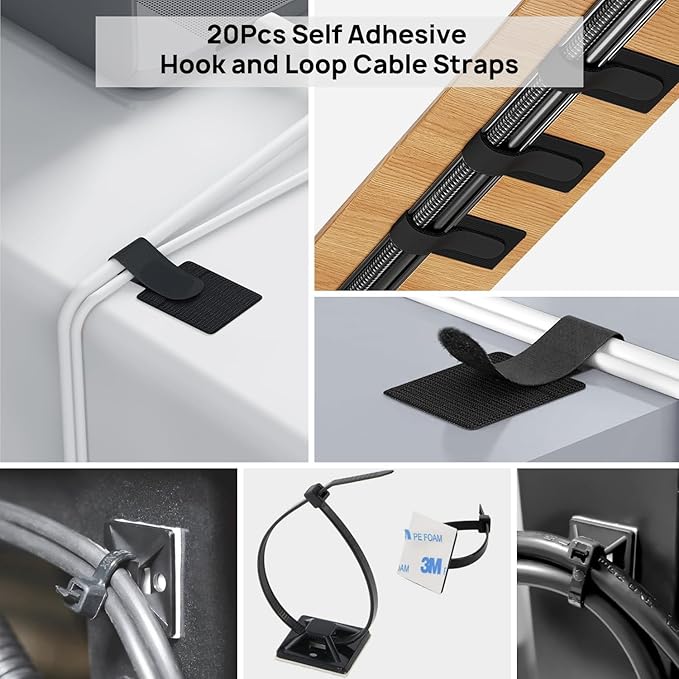 193 PCS Cable Management Kit - Image 6