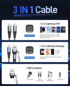 USB C to Lightning Cable Fast Charging 2Pack 6ft iPhone Charger Cable Compatible - Image 3