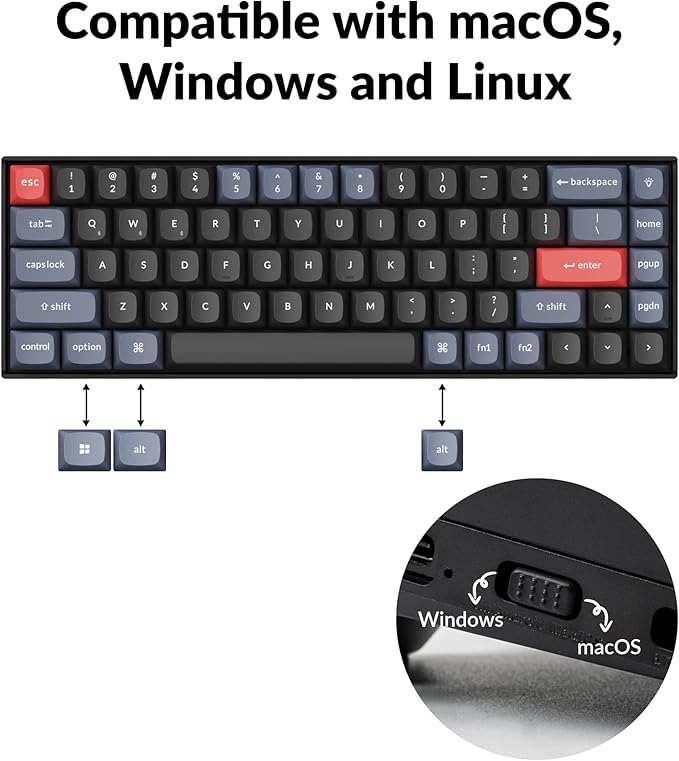 Keychron K6 Pro Wireless Custom Mechanical Keyboard, QMK/Launcher Programmable - Image 5