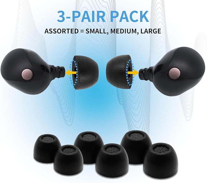 Comply TrueGrip | Premium Memory Foam Replacement Earbud Tips - Image 2