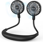 COMLIFE Portable Neck Fan, 5000mAh Rechargeable Battery Powered, 3 Speeds by COMLIFE