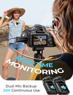3-in-1 Microphone for iPhone: Wireless Lavalier Microphone for Camera & Android - Image 3
