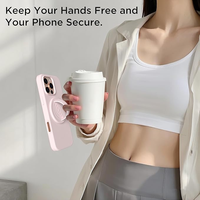 Magnetic Phone Ring Grip Holder, Silicone Finger Loop Grip, Compatible - Image 8