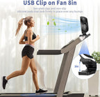 ATEngeus USB Desk Fan, Rechargeable Portable Fan, 8-Inch Clip on Fan, 10000mAh - Image 9