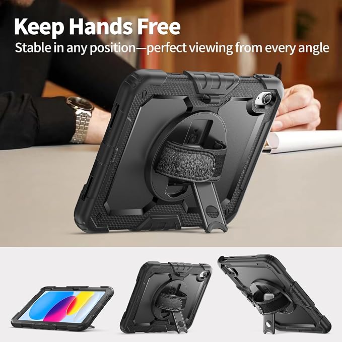 Ambison Case for iPad 11th/10th Generation 11"/10.9'' 2025/2022, Heavy Duty - Image 3
