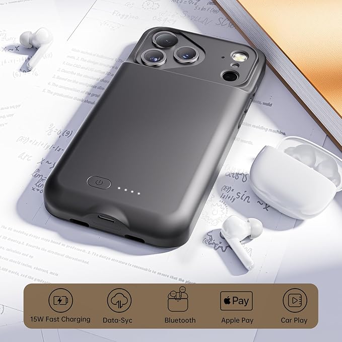 Battery Case for iPhone 17 Pro Max, Charging Case Charger 8500mAh Ultra-Slim - Image 4
