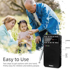 PRUNUS J-166 Portable Radio AM FM, Battery Operated Radio - Image 5