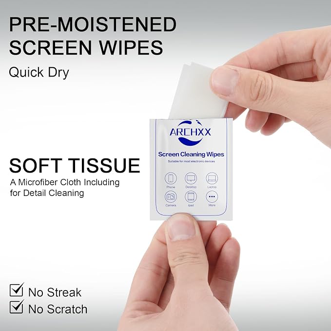 Screen Wipes for Electronics, Car Screen Cleaner, Lens Wipes Individually - Image 7