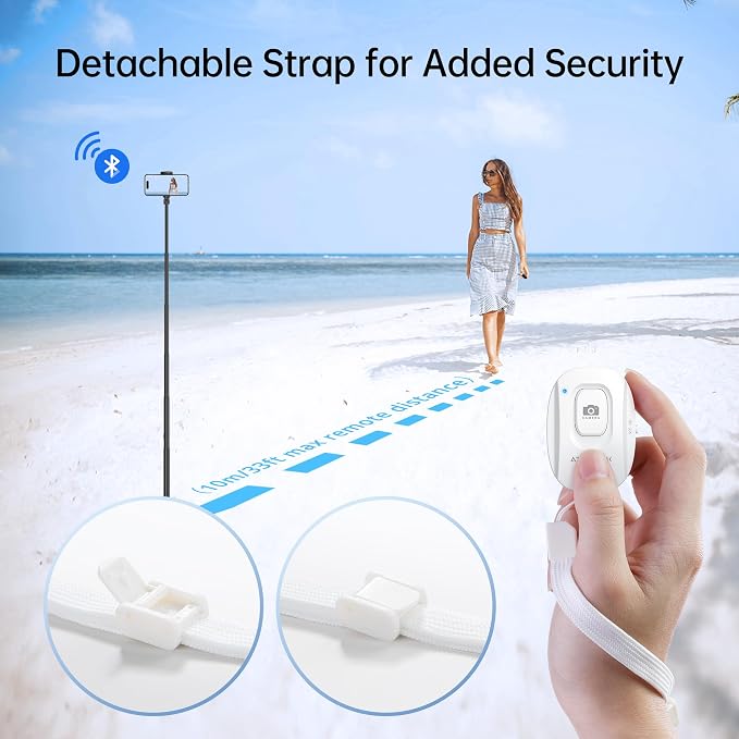 ATUMTEK Camera Remote Shutter for iPhone and Android Smartphones, Wireless - Image 4