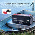 Renogy 24V 100Ah BMS LiFePO4 Self-Heating Deep Cycle Lithium Battery, Over 5000 - Image 6