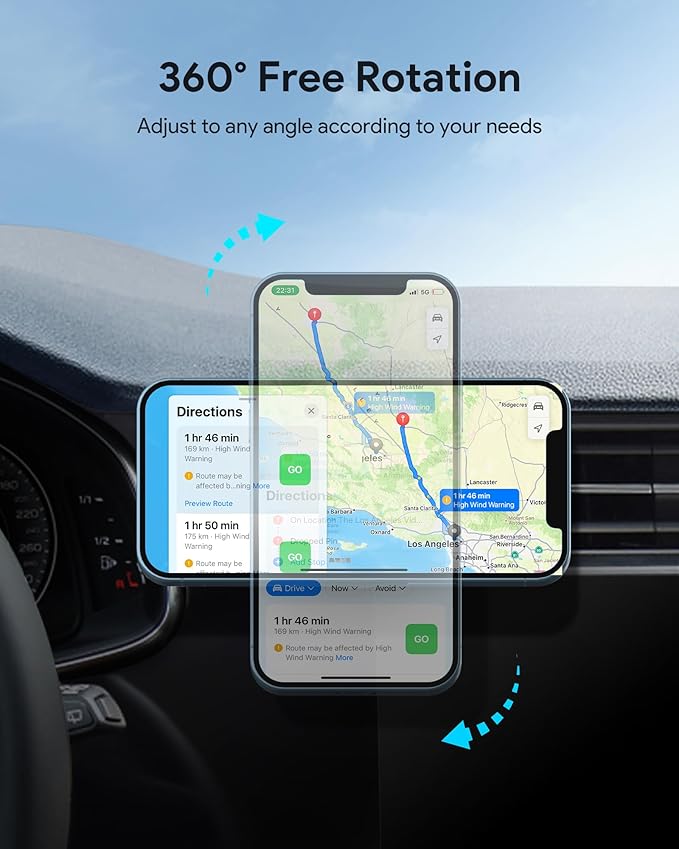 Magnetic Wireless Car Charger Mount 15W Compatible - Image 3