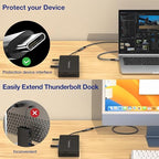 1.64FT USB 4 Extension Cable for Thunderbolt 4, 240W Male to Female Super Fast - Image 5