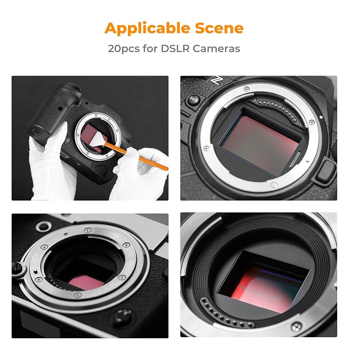 K&F Concept 6 Pack APS-C Frame Sensors Cleaning Swabs, DSLR SLR Digital Camera - Image 8