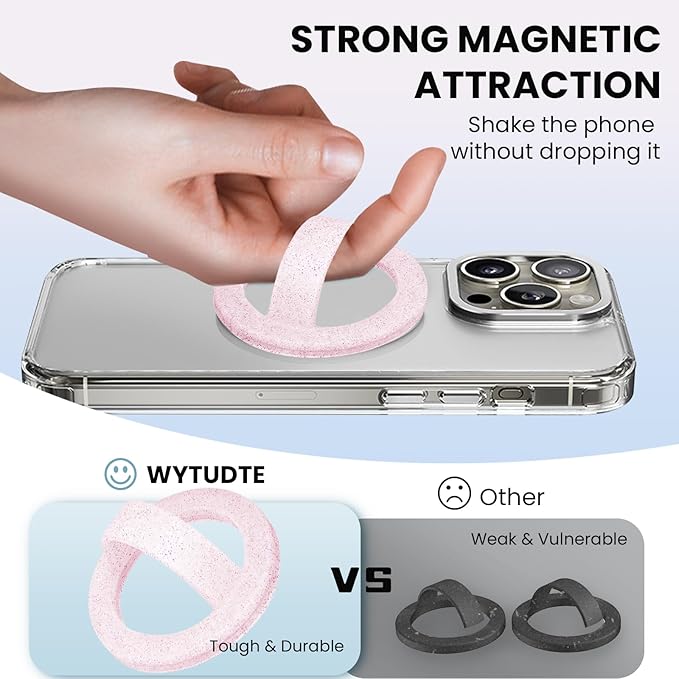 Magnetic Silicone Ring Grip Phone Holder, Loop Grip Phone Holder, Magnetic - Image 2