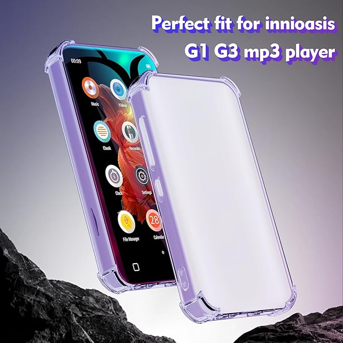 Case for innioasis G1 G3 Mp3 Player, TPU Clear Cover for Mp3 Player - Image 2