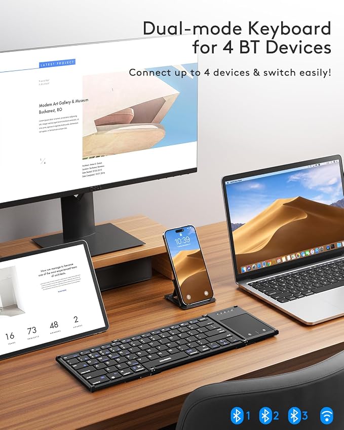 Samsers Foldable Bluetooth Keyboard - Image 2