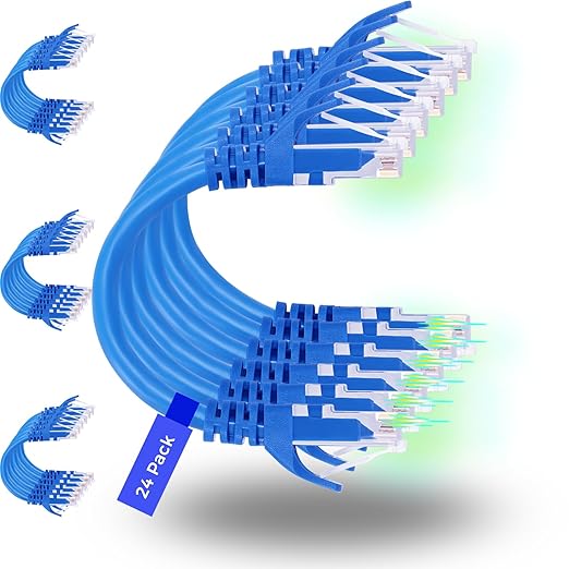 Rapink Patch Cables Cat6 3ft, Ethernet Patch Cable 10G Support, Cat 6 Patch by Rapink