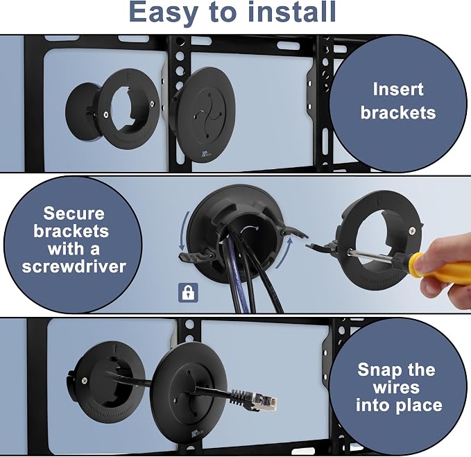 3in TV Cable Hider Wall Kit, YCLYC Large TV Cord Hider - Image 4