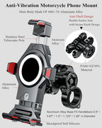 BRCOVAN Aluminum Alloy Motorcycle Phone Mount - Image 2