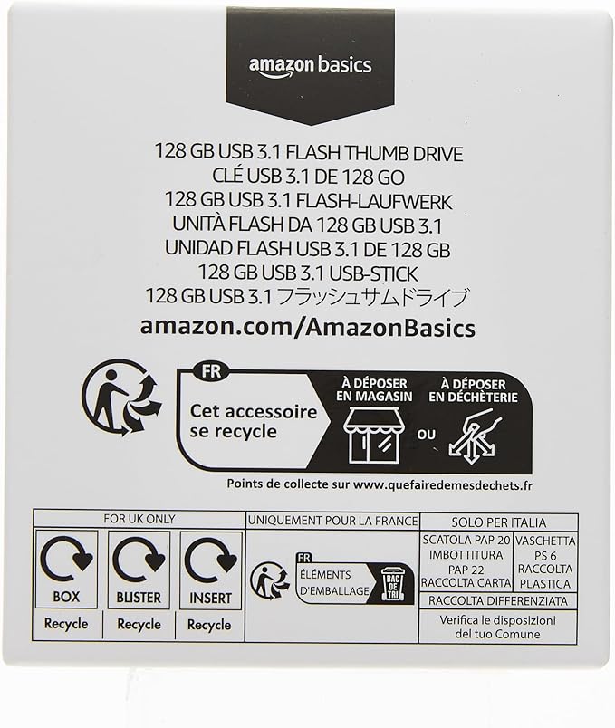 Amazon Basics 128 GB Ultra Fast USB 3.1 Flash Drive - Image 8