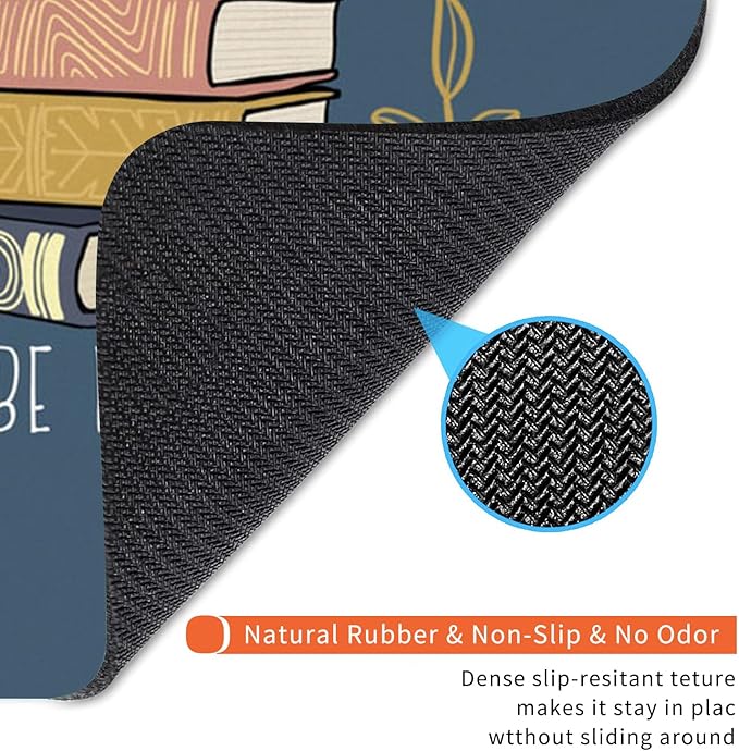 Square Mouse Pad Books, Personalized Premium-Textured Custom Mouse Mat Design - Image 5
