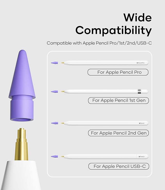 Replacement Pencil Tips for Apple Pencil Pro, Pen Tips for Apple Pencil 2nd - Image 6