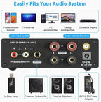 Fosi Audio BL20C Bluetooth 5.0 Stereo Audio Receiver Amplifier 320 Watts 2.1 CH - Image 4
