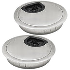 Desk Grommet 2-3/8", Desk Cord Hole Cover, Cable Grommet Metal Zinc Alloy by BOPOREAE