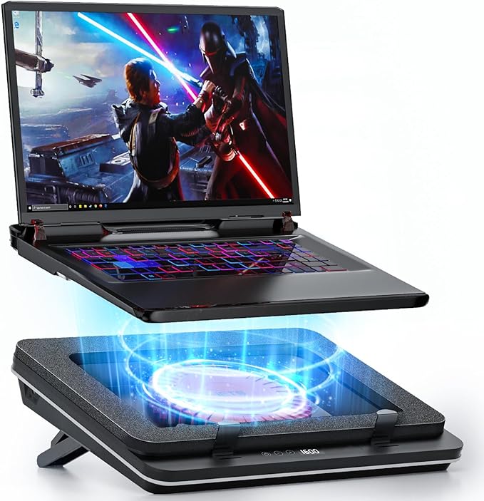 IETS GT600 Laptop Cooling Pad Equipped Gigantic Turbo-Fan（5.5inch Diameter） by IETS
