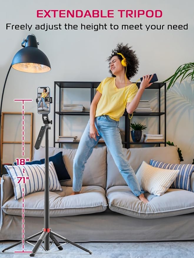 ULANZI MA09 Extendable Selfie Stick Tripod Stand - Image 5