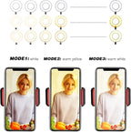 Webcam Light Stand for Live Stream, Selfie Ring Light - Image 8
