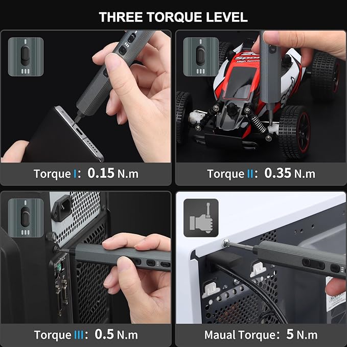 STREBITO Mini Electric Screwdriver Set 155 in 1 Small Powered Screwdriver - Image 4