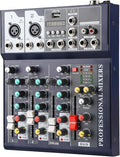 Dj Mixers 4 Channel Audio Mixer Sound Board by jindaaudio
