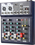 Dj Mixers 4 Channel Audio Mixer Sound Board by jindaaudio