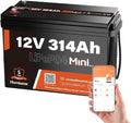 12V 300Ah LiFePO4 Lithium Battery Bluetooth MINI, Max. 4190Wh Energy, EV A+ by HumsiENK